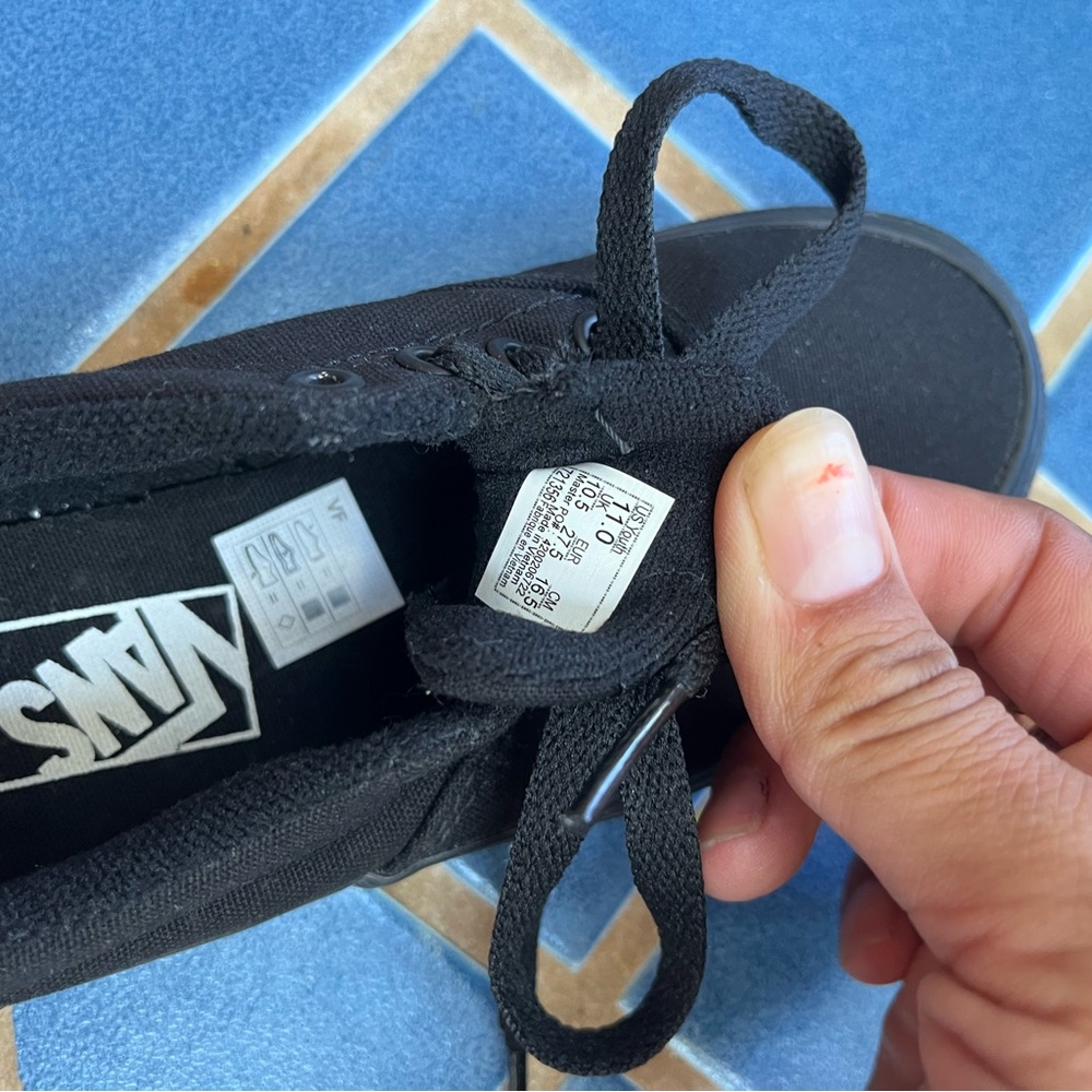 Vans Classic Black Lace-Up Sneakers